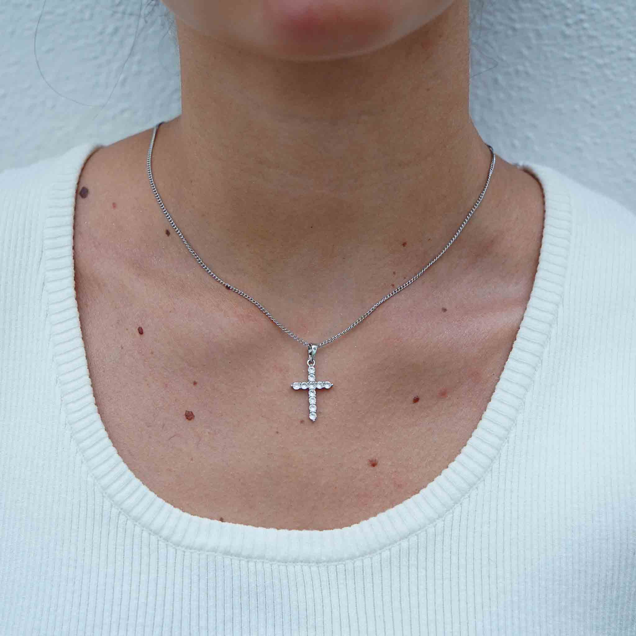 Collana con Croce Zirconata - Eterna Luce