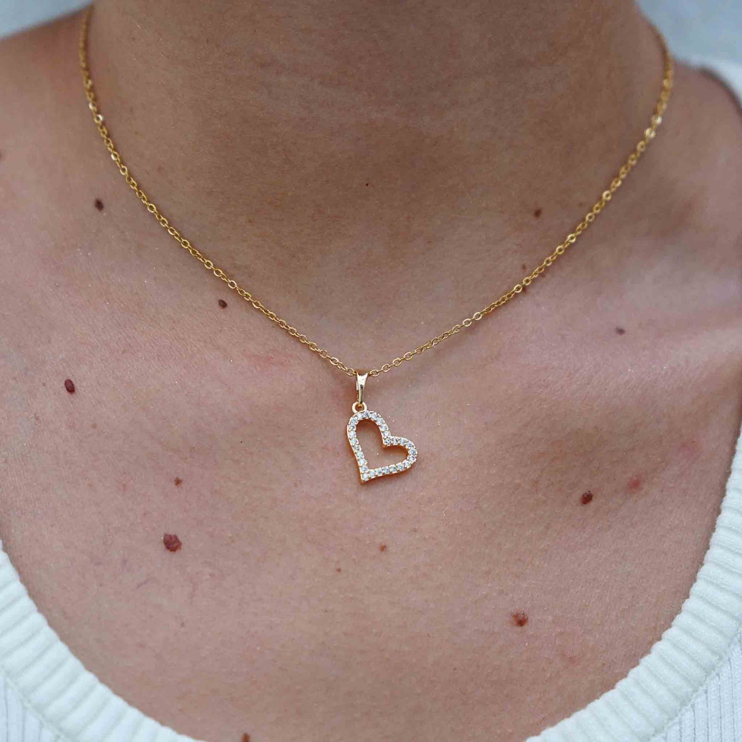 Collana con Cuore Zirconato - Eterna Luce